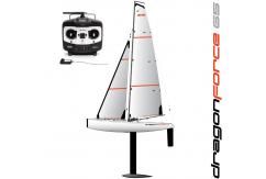  Joysway - Dragon Force DF65 V7 Racing Yacht RTR White (Includes Radio) image