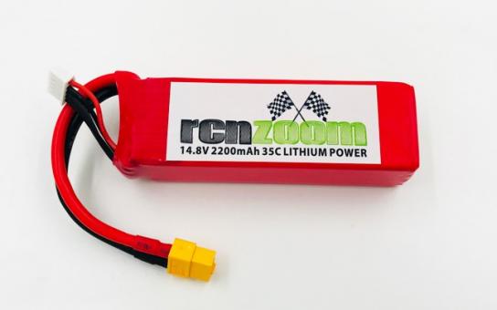  RCNZOOM - 14.8V Li-Po Battery 2200mah 35C image