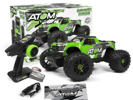 Maverick - 1/18 Atom MT Monster Truck 4WD Green RTR Complete image