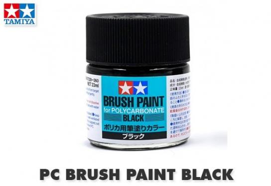  Tamiya - Polycarbonate Black Paint 23ml Bottle image