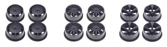 Tamiya - Mini 4WD Carbon Reinforced Low Profile Wheel Set(12 pcs) image